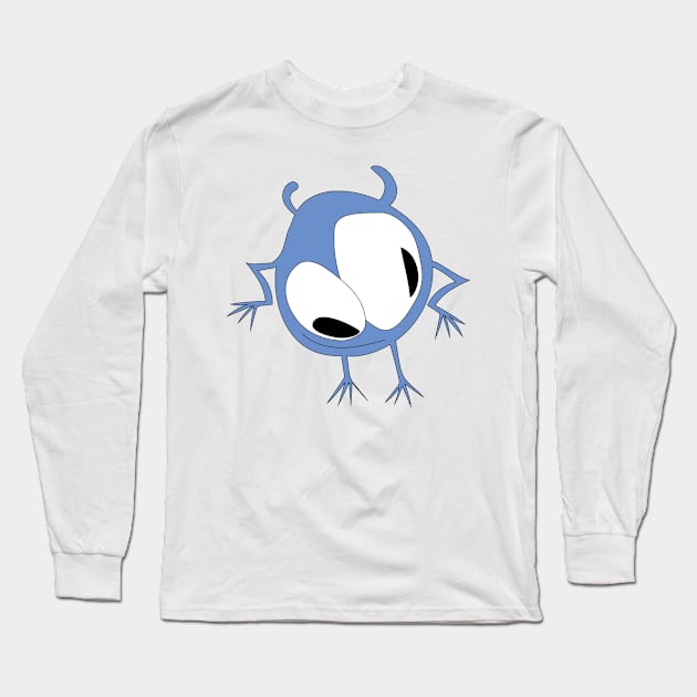 Little Blue Monster Long Sleeve T-Shirt by smileykty